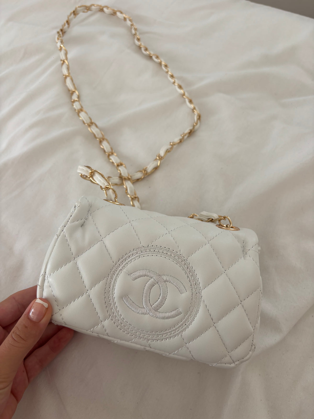 Mini white crossover bag -Rg