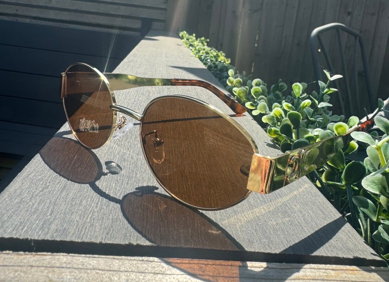 Leopard Oval C Sunglasses