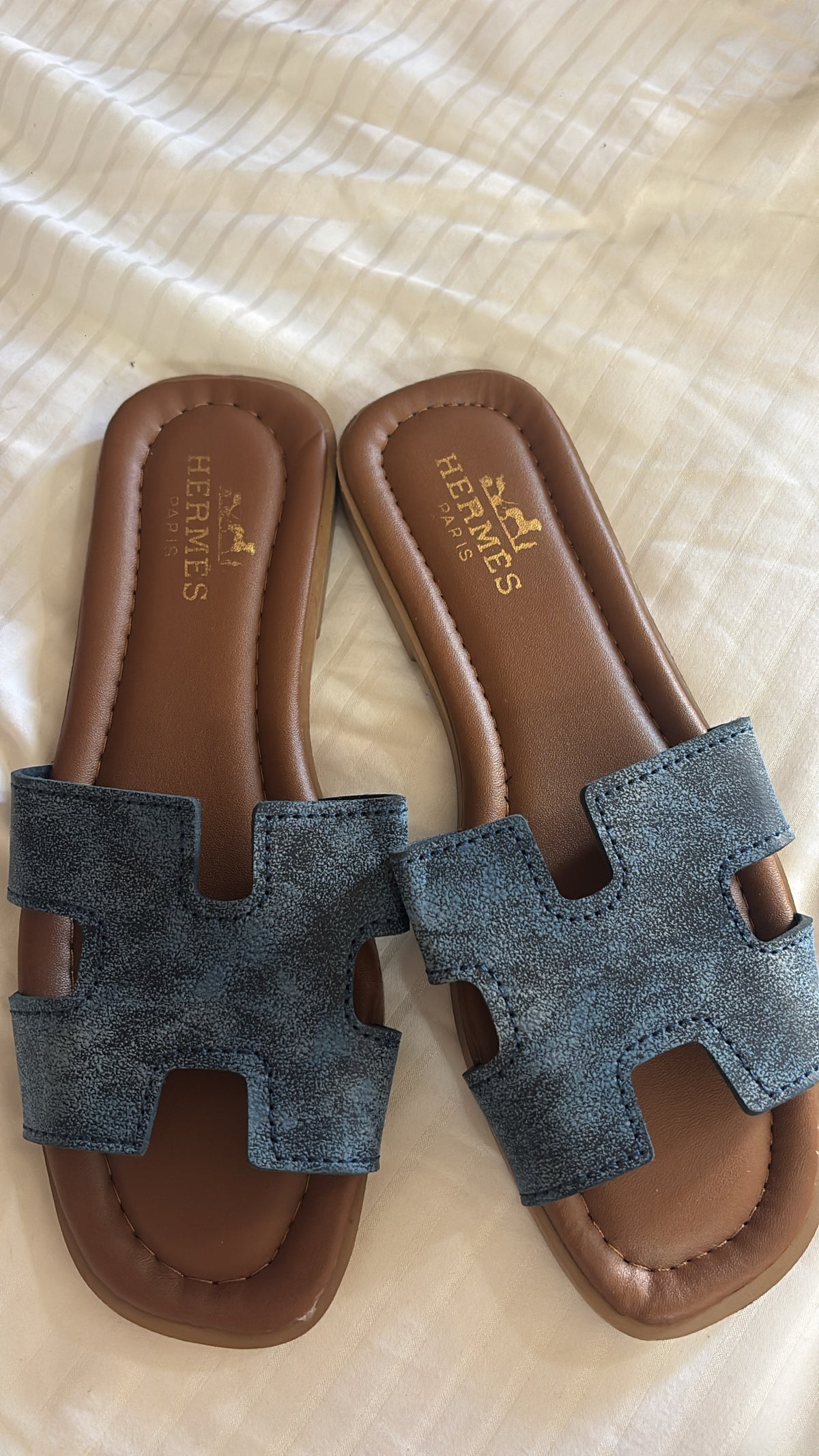 Denim blue Slidders size 5 -Rg