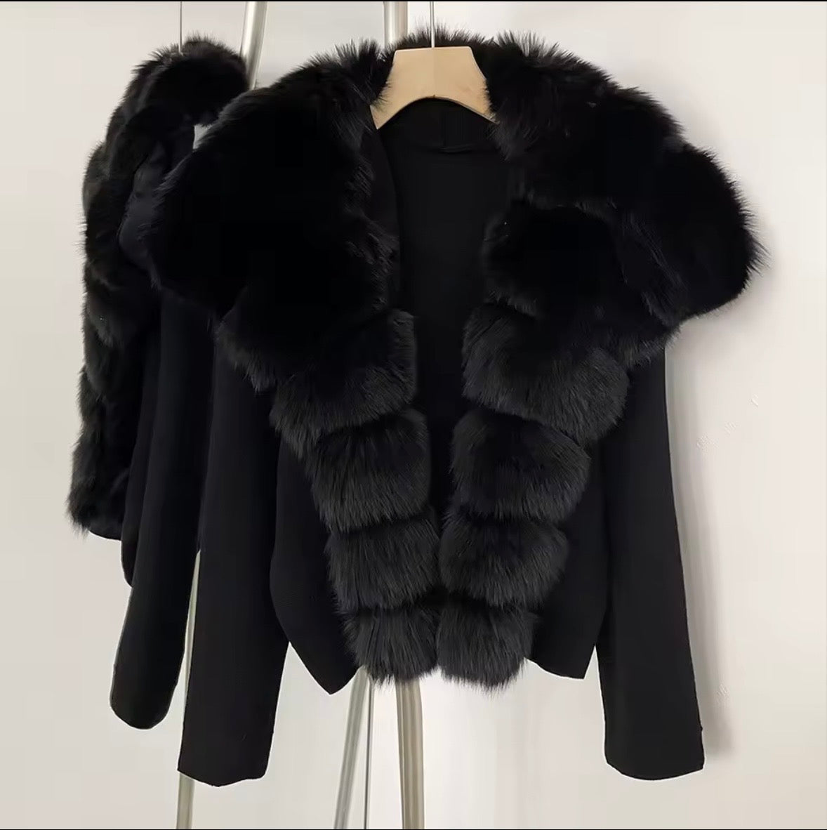 PRE ORDER real fur cardigan 2-3weeks