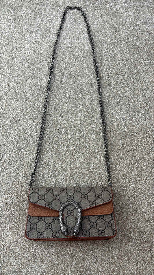 Camel mini crossover bag