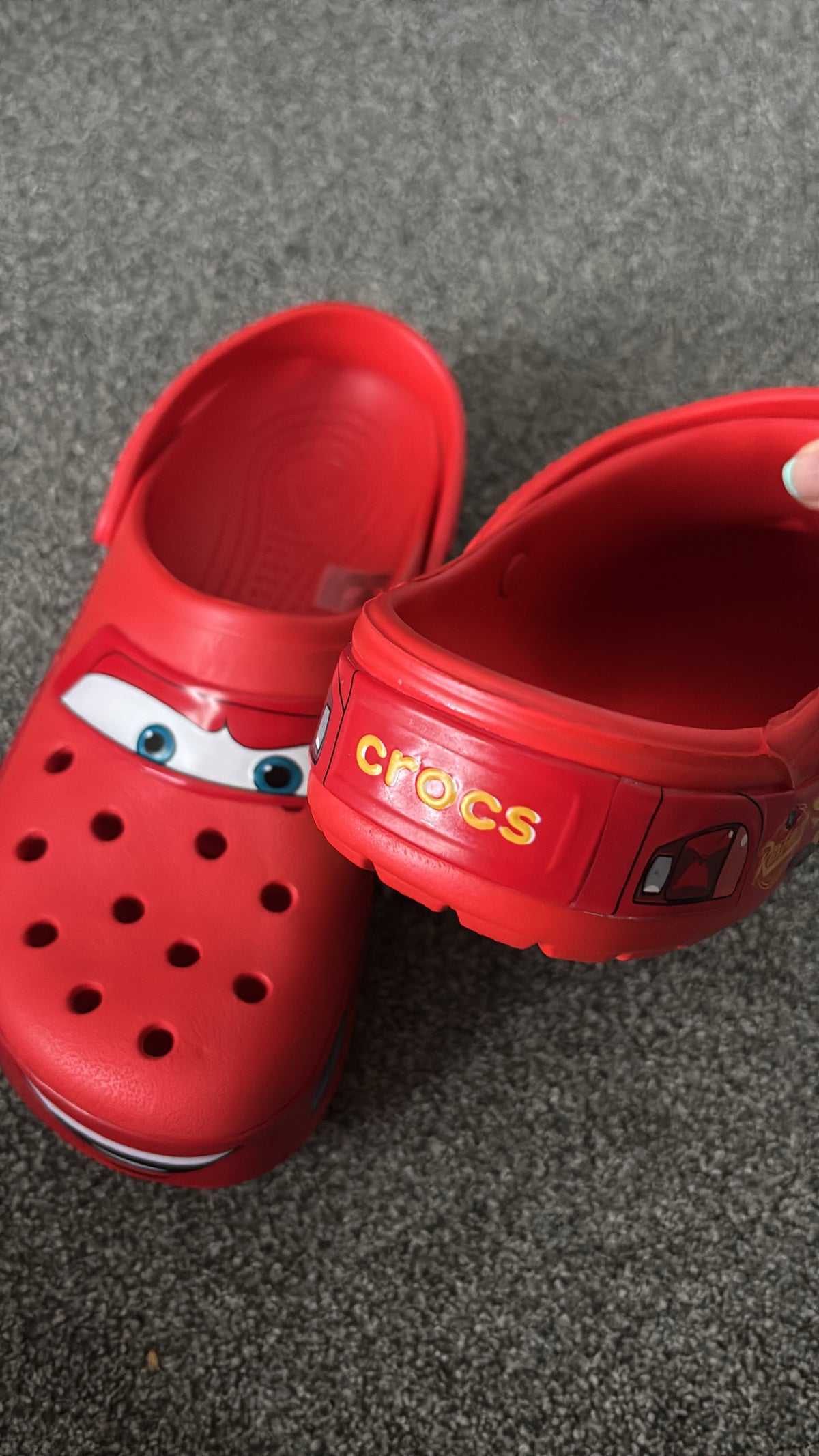 Red light night McQueen shoes size 6 -Rg