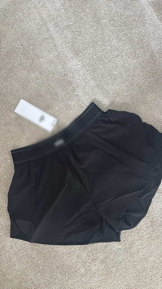 Black A dry fit shorts size S