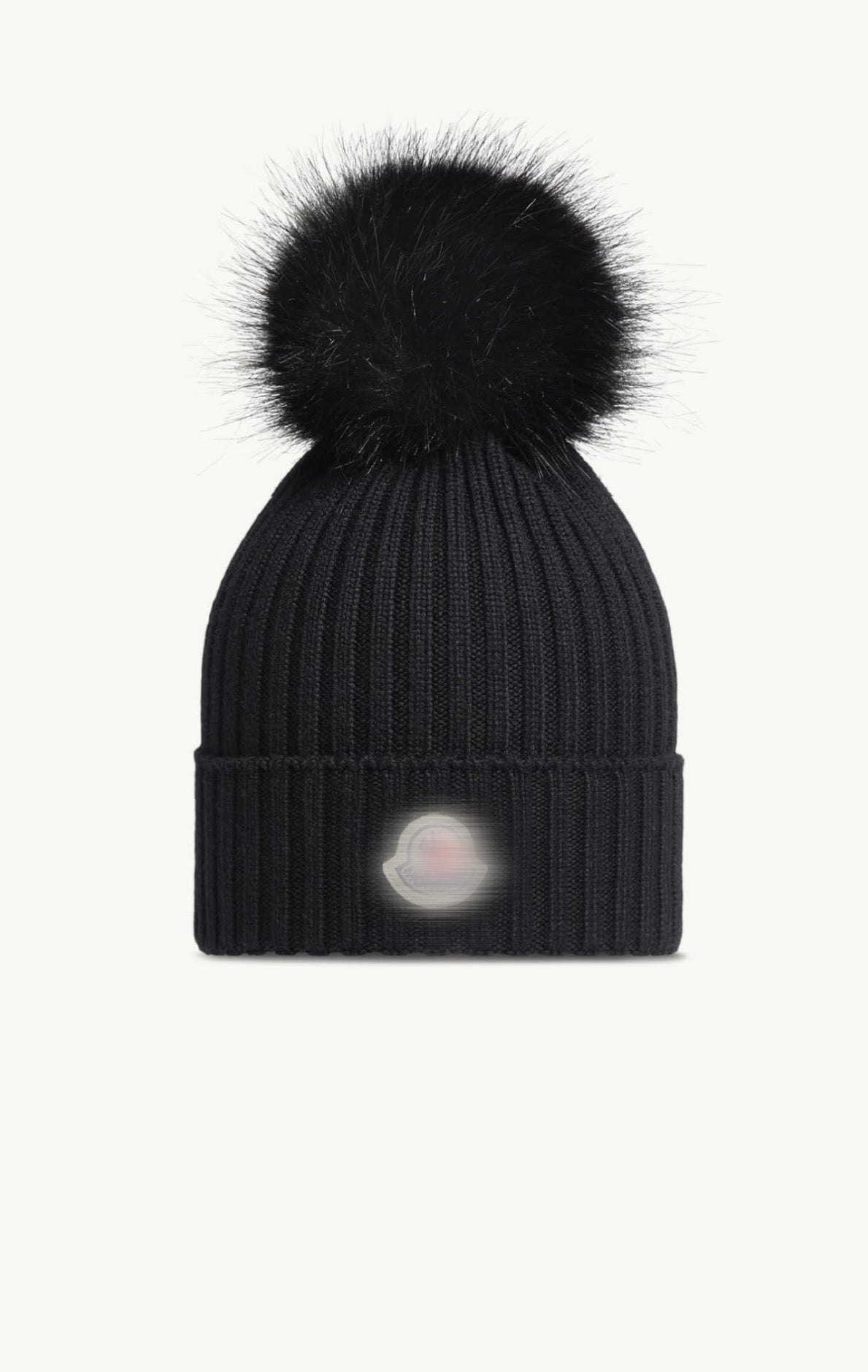 Black Pom Pom hat -Rg