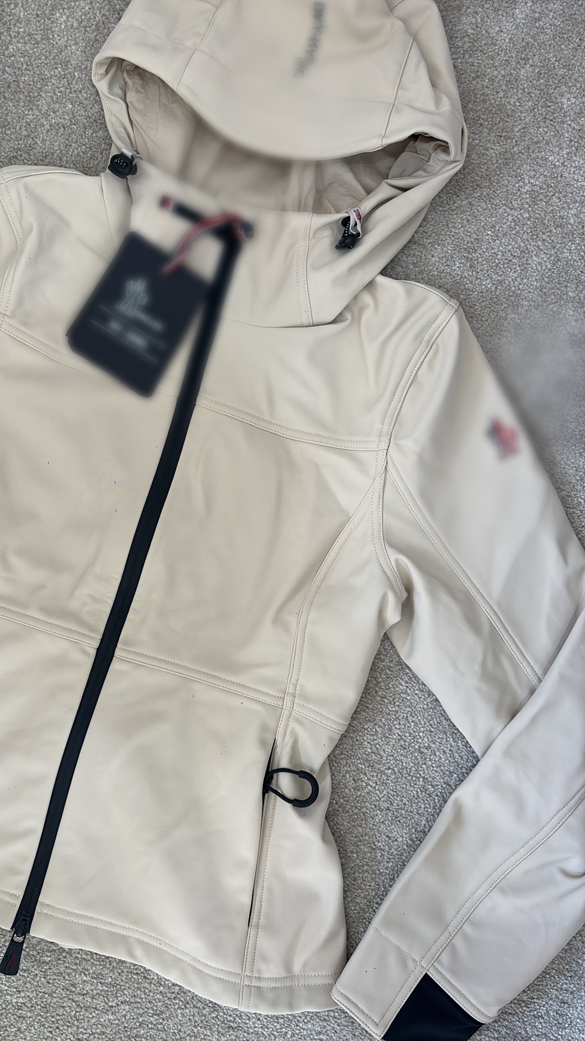 Beige M waterproof jacket coat size 0