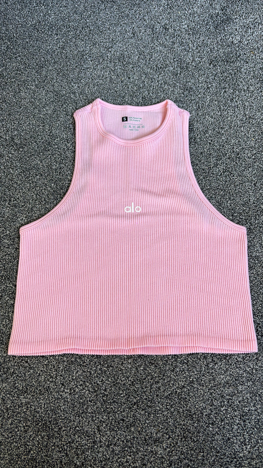 Baby pink A cropped top size small -Rg