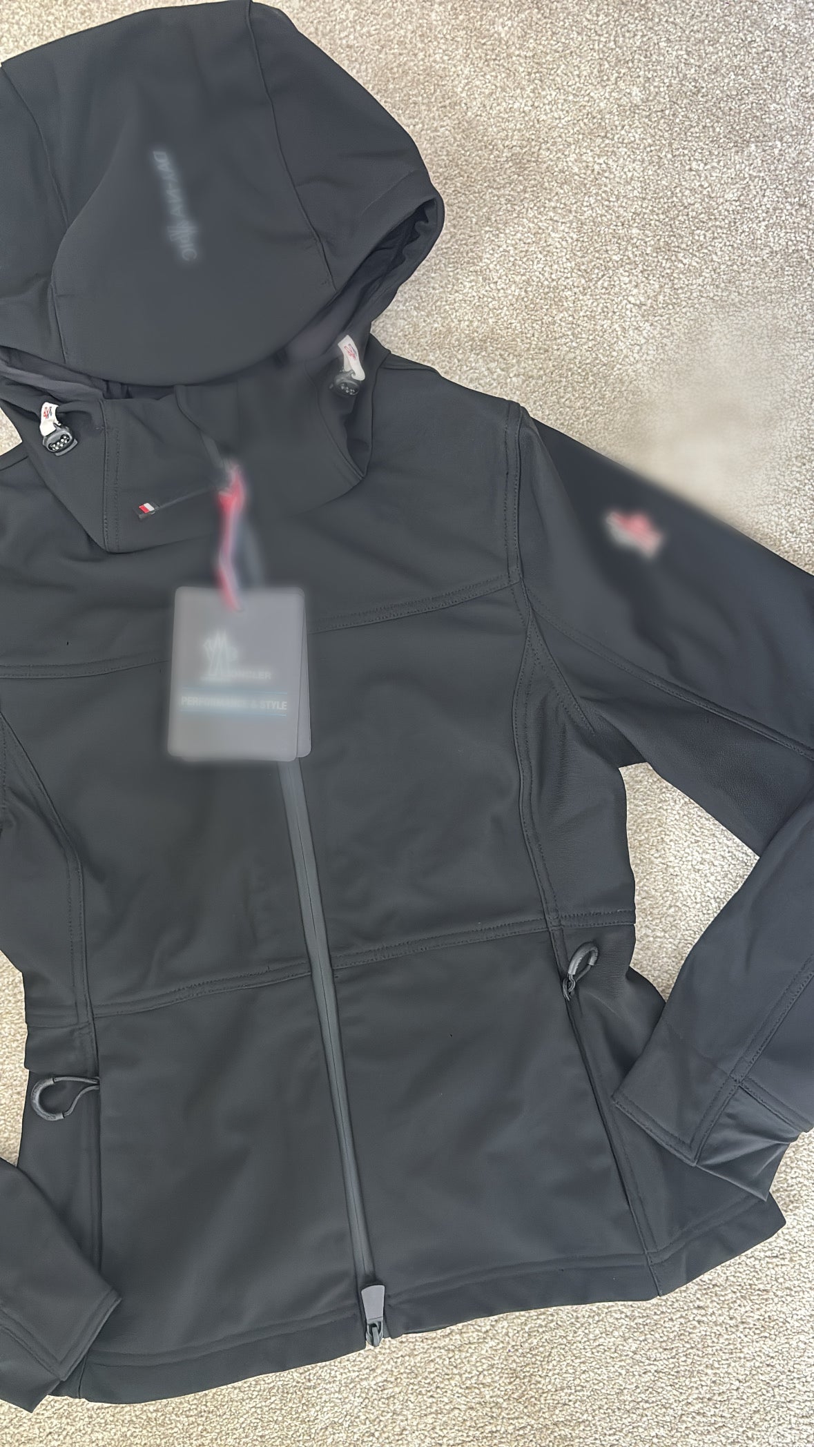 Black M waterproof coat jacket size 0