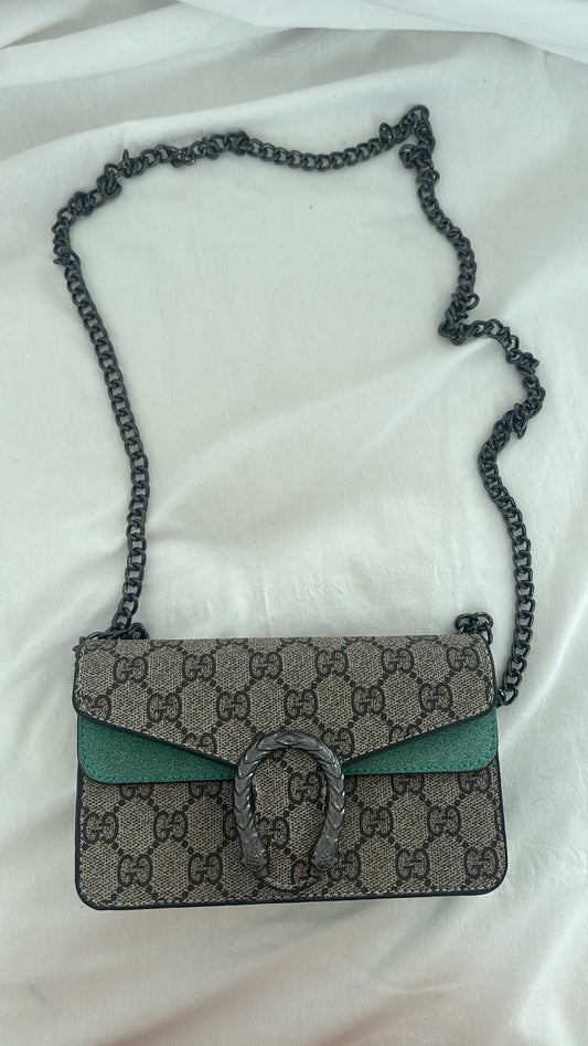 Mini green g crossover bag -Rg