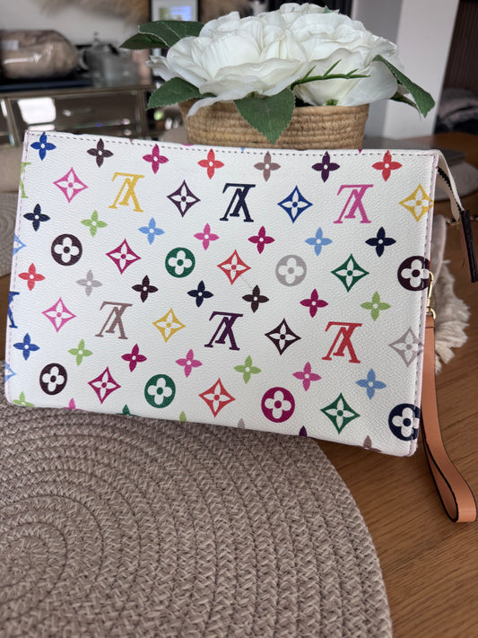 Multi Coloured Clutch Bag - AG