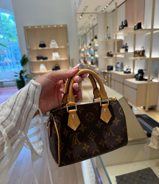 Brown Flower Mini Bag